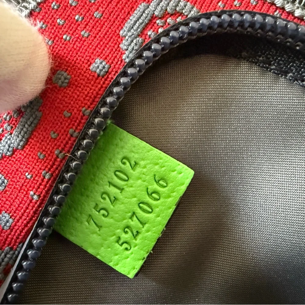 New Gucci Jersey GG Allov Pan Sport Belt bag, Red grey, size 100 - Picture 8 of 12